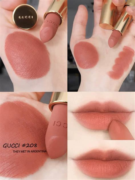 gucci 208 lipstick|208 they met in argentina.